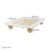 Nordic House Telma Boucle Bed Base