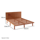 Nordic House Eerika Pine Wood Bed Frame