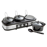 Grafton Home Goods 3 Pot Slow Cooker Set