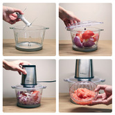 Grafton Home Goods Healthy Choice Food Chopper with 2L Glass Bowl