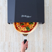 Grafton Home Goods 4 Piece Black Gas-Fired Pizza Oven Set