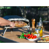 Grafton Home Goods 4 Piece Black Gas-Fired Pizza Oven Set
