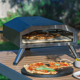 Grafton Home Goods 4 Piece Black Gas-Fired Pizza Oven Set