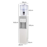 Grafton Home Goods White 20L Water Dispenser with Bottle