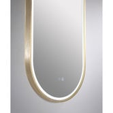Luxe View Co Gatsby 121cm Aluminium LED Mirror with Demister
