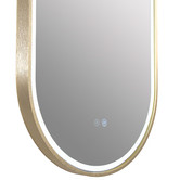 Luxe View Co Gatsby 121cm Aluminium LED Mirror with Demister
