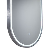 Luxe View Co Gatsby 121cm Aluminium LED Mirror with Demister