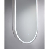 Luxe View Co Gatsby 121cm Aluminium LED Mirror with Demister