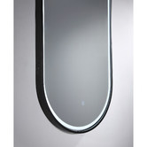 Luxe View Co Gatsby 121cm Aluminium LED Mirror with Demister