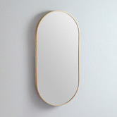 Luxe View Co Modern 91cm Oblong Aluminium Wall Mirror