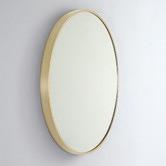 Luxe View Co Modern 80cm Round Aluminium Wall Mirror
