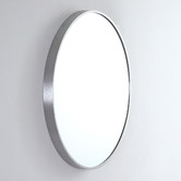 Luxe View Co Modern 80cm Round Aluminium Wall Mirror