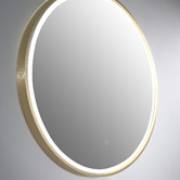 Luxe View Co Sphere 81cm Aluminium LED Mirror