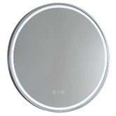 Luxe View Co Sphere 81cm Aluminium LED Mirror with Demister &amp; Bluetooth