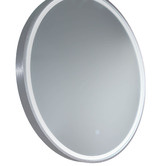 Luxe View Co Sphere 81cm Aluminium LED Mirror with Demister