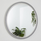 Luxe View Co Sphere 66cm Concrete LED Mirror with Demister &amp; Bluetooth