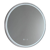 Luxe View Co Sphere 61cm Aluminium LED Mirror with Demister &amp; Bluetooth