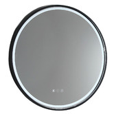 Luxe View Co Sphere 81cm Aluminium LED Mirror with Demister &amp; Bluetooth