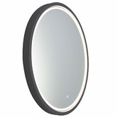 Luxe View Co Sphere 66cm Concrete LED Mirror with Demister