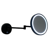 Luxe View Co Black Illusion LED Mirror with Demister