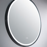 Luxe View Co Sphere 61cm Aluminium LED Mirror with Demister