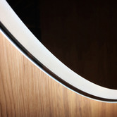 Luxe View Co Harvie Round LED Demister Mirror