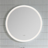 Luxe View Co White Chante Dimmable LED Demister Mirror