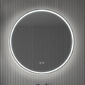 Luxe View Co Harvie Round LED Demister Mirror with Bluetooth