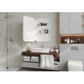 Luxe View Co Powell 600mm Mirrored Shaving Cabinet