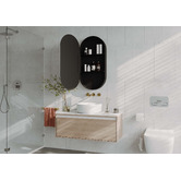 Luxe View Co Powell Pill Mirrored Shaving Cabinet