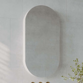 Luxe View Co Powell 450mm Pill Mirrored Shaving Cabinet