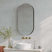 Luxe View Co Powell Pill Mirrored Shaving Cabinet