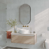 Luxe View Co Powell Pill Mirrored Shaving Cabinet