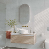 Luxe View Co Powell Pill Mirrored Shaving Cabinet