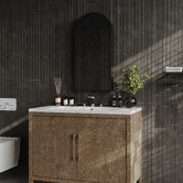 Luxe View Co Powell Arch Mirrored Shaving Cabinet