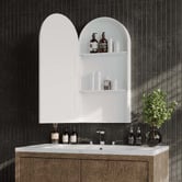 Luxe View Co Powell Arch Mirrored Shaving Cabinet