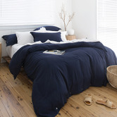 Capeview Interiors Indigo Loom Bamboo &amp; Cotton Quilt Cover Set