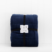 Capeview Interiors Indigo Lush Velvet Coverlet