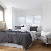 Capeview Interiors Slate Grey Loom Bamboo &amp; Cotton Quilt Cover Set