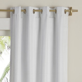 Tranquil Furnishings Porter Parchment Eyelet Single Panel Curtain