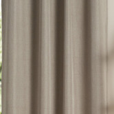 Tranquil Furnishings Porter Taupe Eyelet Single Panel Curtain