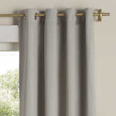 Tranquil Furnishings Bowen Driftwood Eyelet Single Panel Curtain