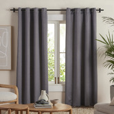 Tranquil Furnishings Bowen Thunder Eyelet Single Panel Curtain