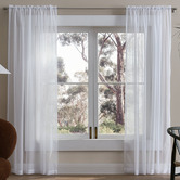 Tranquil Furnishings Erin Sheer Rod Pocket Single Panel Curtain