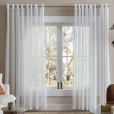 Tranquil Furnishings Esther Sheer Eyelet Single Panel Curtain