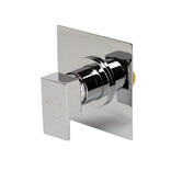Aguzzo Chrome Quadro Wall Mounted Bath &amp; Shower Mixer