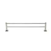 Aguzzo Quadro Stainless Steel Double Bar Towel Rail