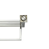 Aguzzo Quadro 600mm Stainless Steel Towel Rail