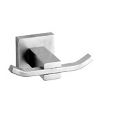 Aguzzo Quadro Stainless Steel Double Robe Hook