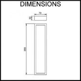 Aguzzo Montangna 350mm Stainless Steel Hand Towel Rail